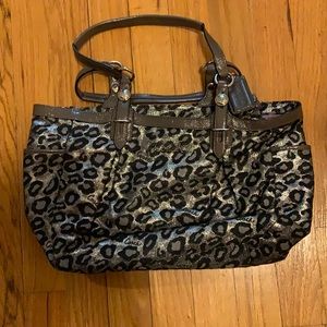 Coach Animal Print Ocelot Bag Excellent Condition